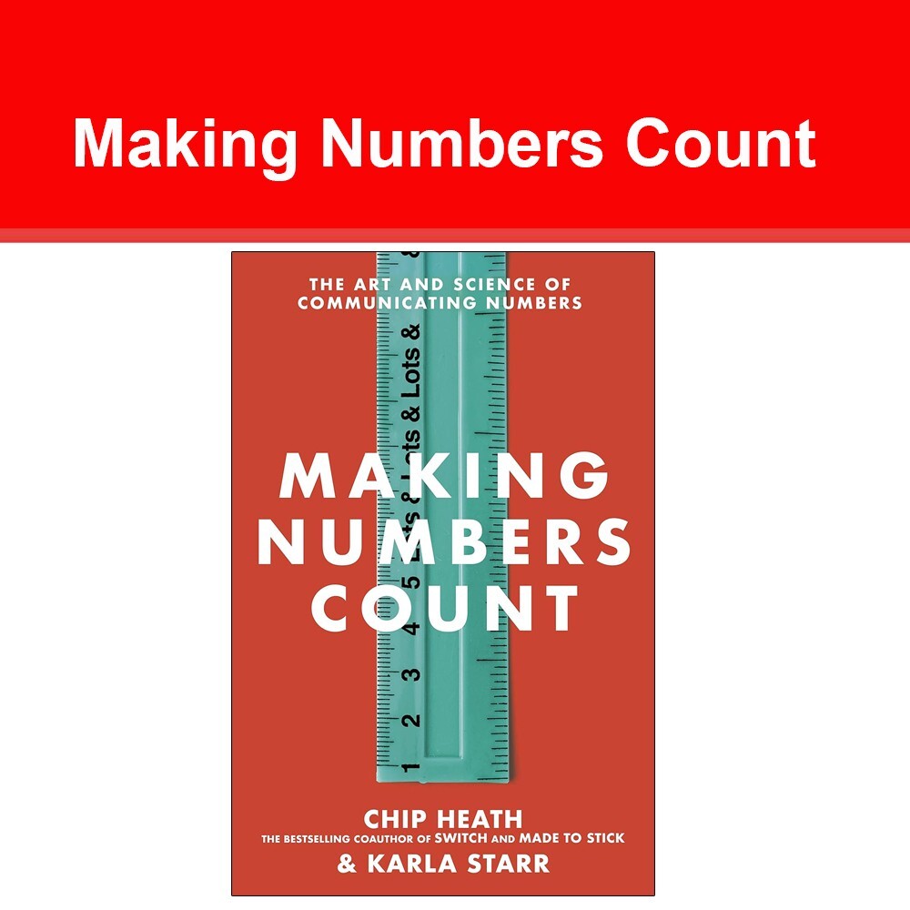 Making Numbers Count: The art and science of communicating numbers by Chip Heath