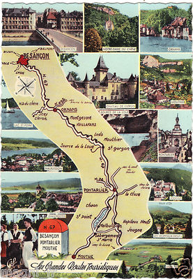 Les grandes routes touristique de BESANCON à MOUTHE (G9556)