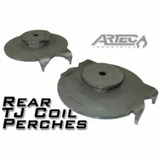 Artec Industries BR1033 Rear Coil Perches and Retainers (Pair); For Jeep TJ
