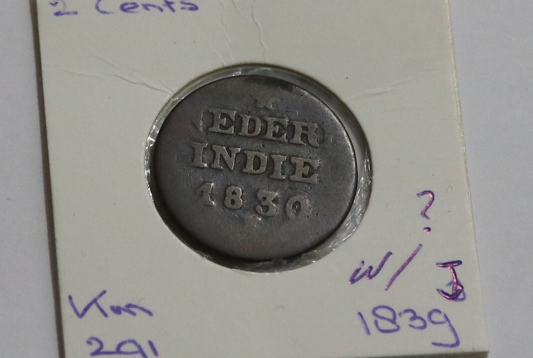 🧭 🇮🇩 NETHERLANDS INDIES 2 CENTS 1839 J B49 TT48 | eBay