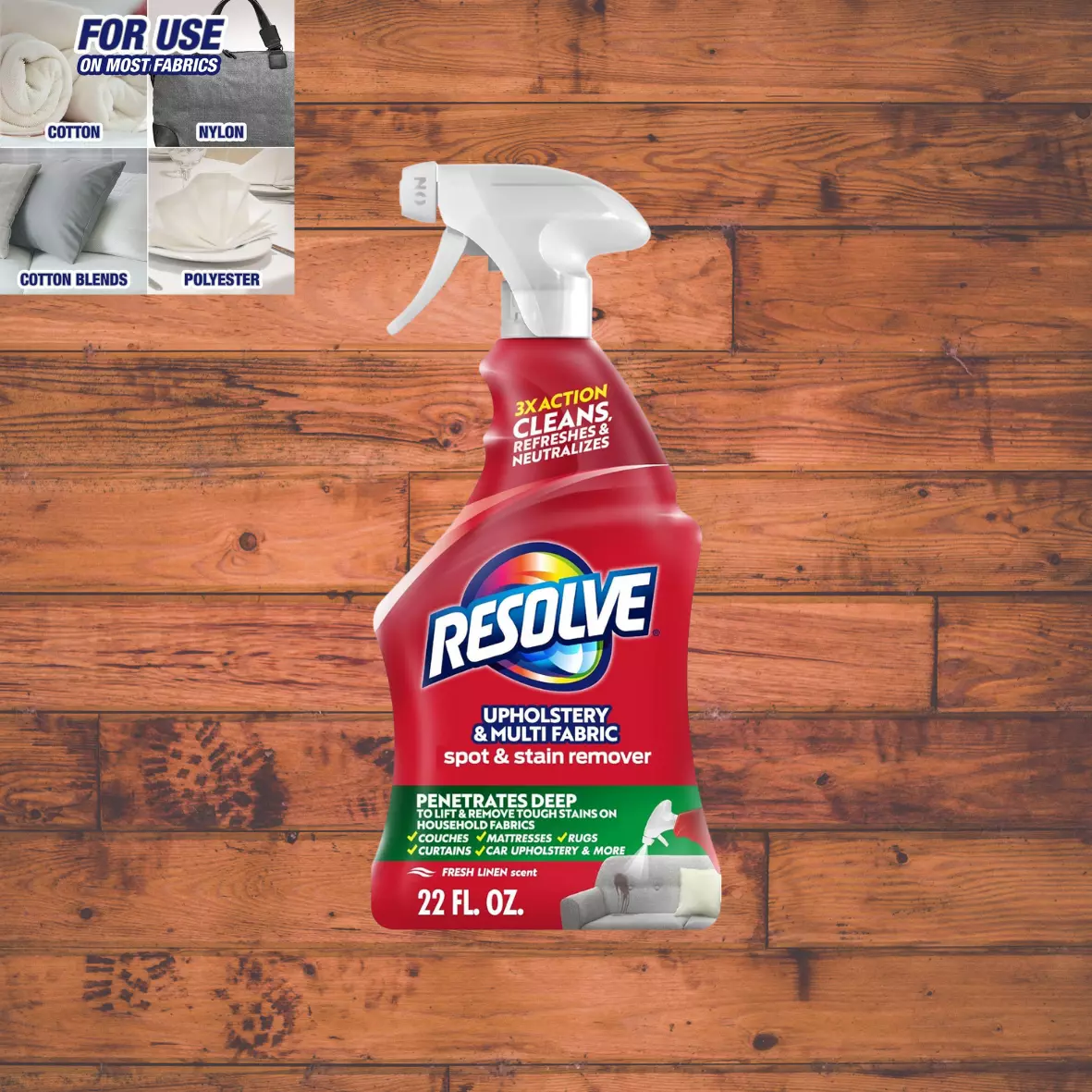 Resolve 22 Fl Oz Multi Fabric Cleaner And Upholstery Stain Remover