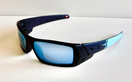 Oakley Gascan Sunglasses July IV Matte Black Frames Polarized Prizm Deep Water