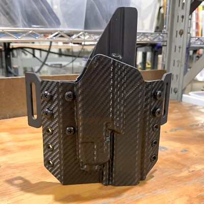 4Bros Holster RH OWB Pancake Style fits SA Echelon w/TLR-7X/A and 1.5'' Loops BCF
