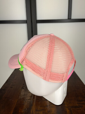 Paradise Hat Cap Snap Back Adult One Size Pink Bling Jeweled