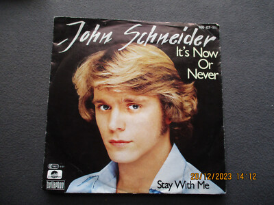 SINGLE  JOHN SCHNEIDER  IT´S NOW OR NEVER --  STAY WITH ME