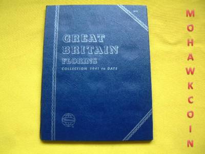 #8010 GREAT BRITAIN FLORINS 1941 TO DATE- NEW WHITMAN FOLDER
