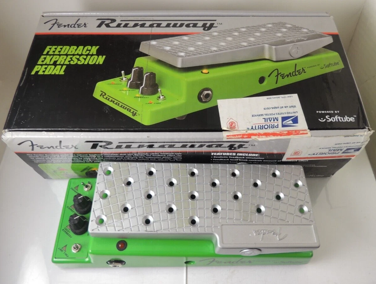 Fender Runaway Feedback Expression Effects Pedal w Original Box Free USA Ship