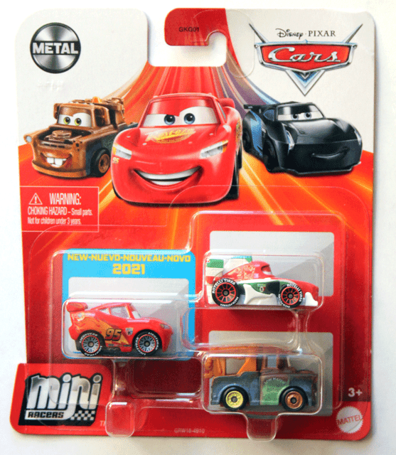 Disney Pixar Cars 3 Pack X 6 Mini Racers Metal Series 21 Racing Wheels For Sale Online Ebay