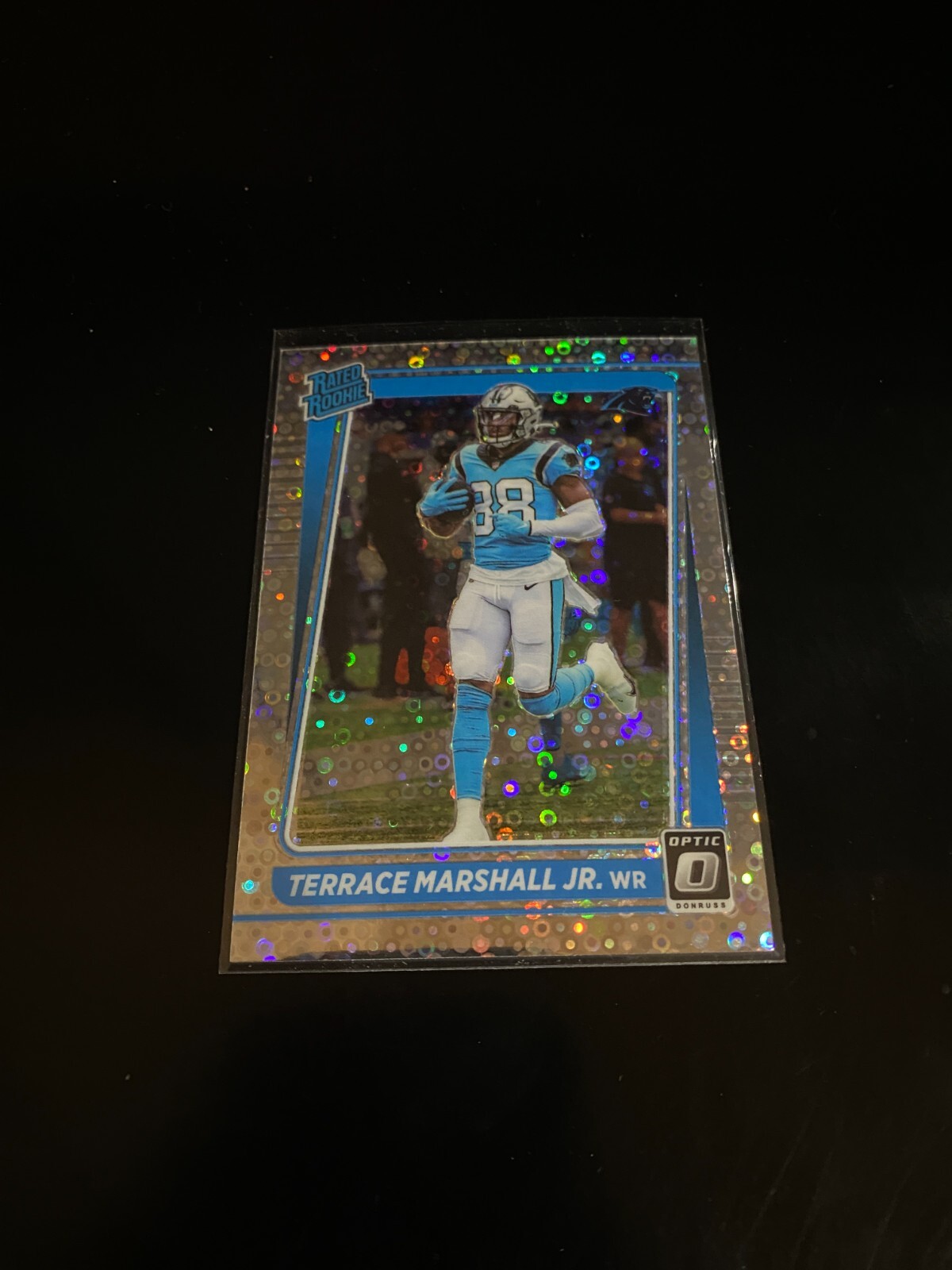 Terrace Marshall Jr. 2021 Optic Silver Circles Prizm /125 RC Panthers 218 PWE