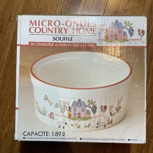 Jamestown Country Home 8 inch diameter 1980's Souffle Dish