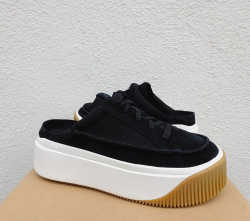 UGG BLACK EZ-DUZZIT 2' PLATFORM MULE SNEAKERS, WOMEN US 7/ EUR 38 ~NIB