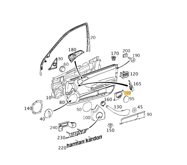 Couvercle De Haut-parleur De Porte ABS Gris, Remplacement Pour C