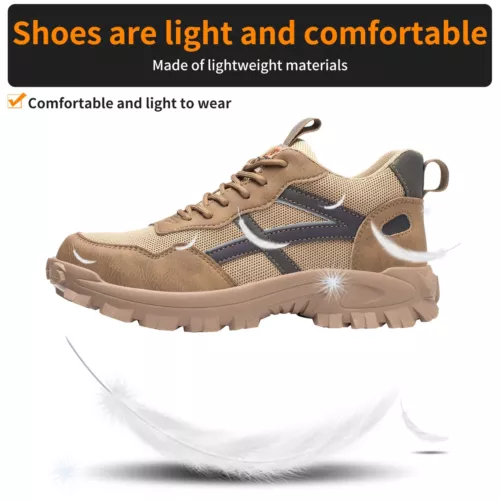 【Heavy Duty】Mens Work Boots Safety Shoes Steel Toe Cap Sneakers Lightweight - Imagen 31 de 41