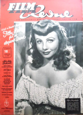 FILM REVUE 18 - 1949 Elfie Mayerhofer Vivien Leigh Vera Ralston Henri Vidal Mode