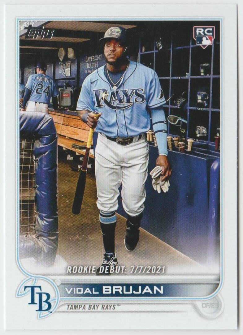 2022 Topps Update #US8 Vidal Brujan RD RC - Tampa Bay Rays