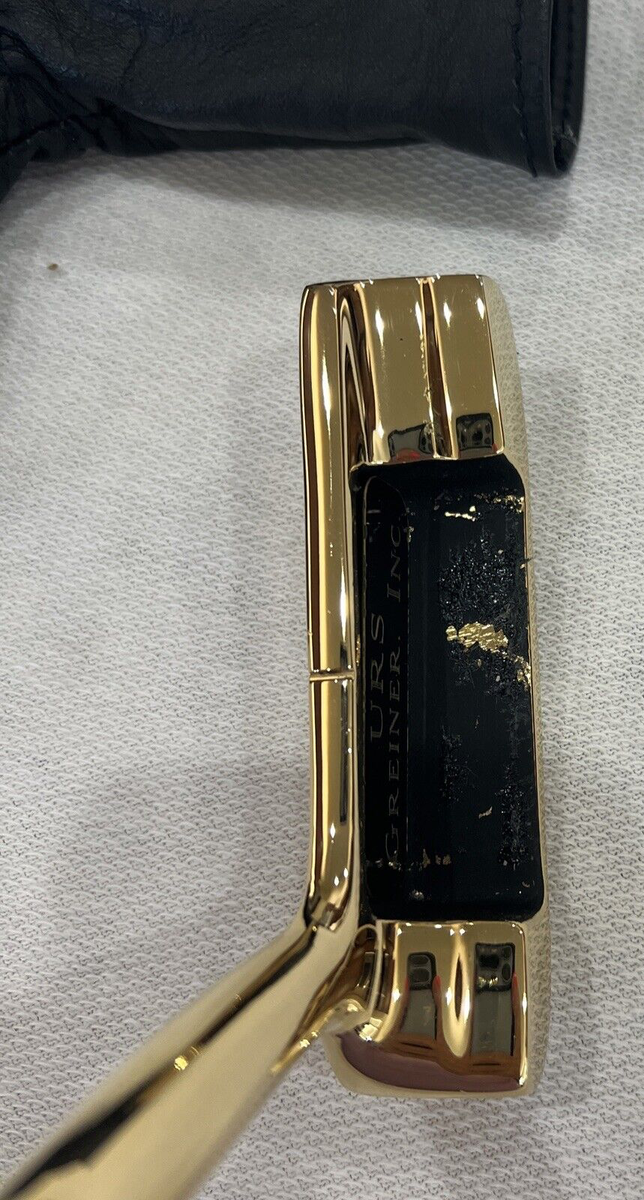 Sutters Mill Gold Promotional Putter Wood Shaft 35 inches Leather