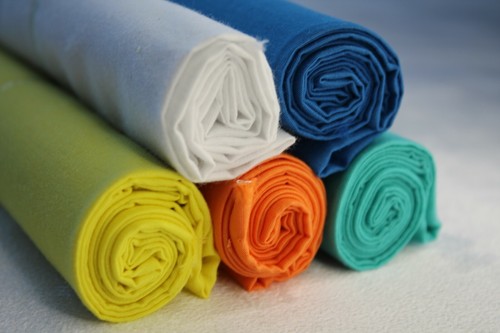 5 Stück Baumwollstoff Patchwork Stoffe DIY 50x70 cm "Meerblick" UNI Stoffpaket - Bild 10 von 24