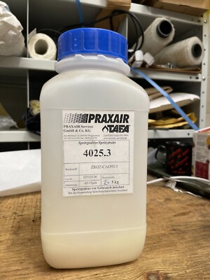 Praxair 4025.3 Thermo Spray Plasma Pulver 5-45 Mikron 2,5 kg Topf Zr02-CA095/5 