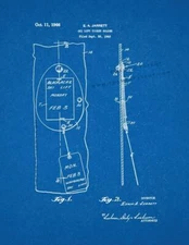 Ski Lift Ticket Holder Patent Print Blueprint