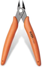 KATA 5 Inch Wire Cutters, Mini Flush Cut Cutter Pliers, Precision Orange 