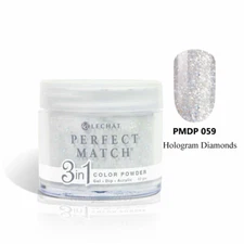 LeChat Perfect Match 3 in 1 Color Powder PMDP059 Hologram Diamond 1.5oz 