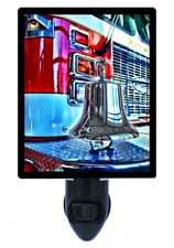 Decorative Photo Night Light, Fire Truck Bell, First Responder