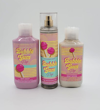 3 Bath  Body Works Bubble Gum Pop Body Mist Body Wash  Body Lotion