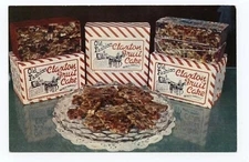 Old Fashion Fruit Cake Claxton Bakery Georgia Food Industry Postcard