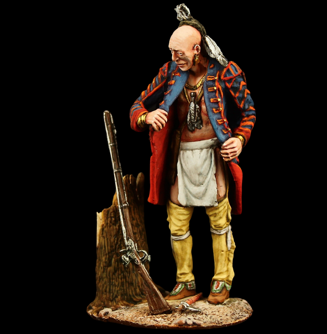 Tin soldier Collectible Iroquois, 1755 American Natives