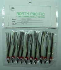 2-1/8" Octopus Squid Skirt North Pacific Trolling Lure Vinyl 10 Pack 