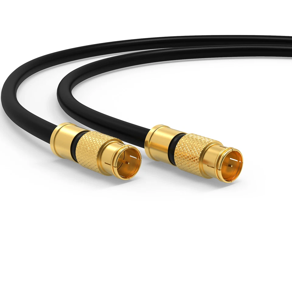 Sat Kabel TV Quick F-Stecker 135dB Satelliten Antennenkabel Router Internet UHD - Bild 3 von 4