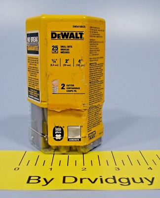 Lot of 25 DeWalt DW5416B25 Drill Bits; 1/4'' x 2'' x 4'' SDS Plus