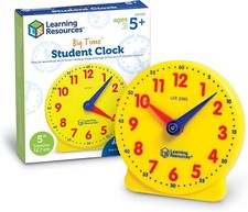 Learning Resources Big Time Student Clock---Open box