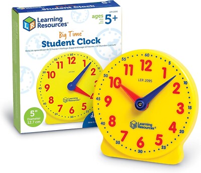 Learning Resources Big Time Student Clock---Open box