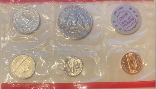 1972 U.S Mint Uncirculated 11-Coin Set - Philadelphia, Denver, and San Francisco - Picture 3 of 4