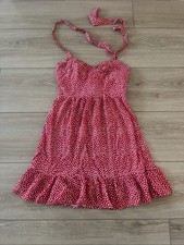 Forever 21 Red White Polka Dot Mini Dress Women’s Medium Cottagecore