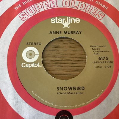 Anne Murray Snowbird: Put You Hand In The Mint US Pressing 7  Vinyl Free UK Post