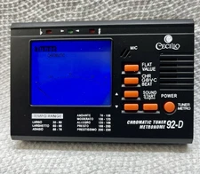 Cecilio 92-D Chromatic String Tuner + Metronome All in One Instrument Pitch LCD