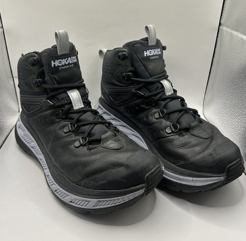 Hoka One One Stinson Mid Gore Tex Hiking Boots Men's Size 9 Grey No Insoles