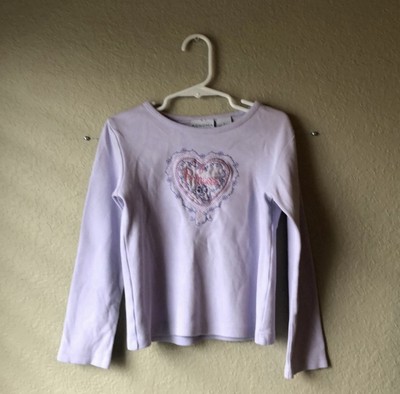 Sonoma Shirt Girls Y2K Light Purple Princess Long Sleeve Casual Top Shirt Size 7