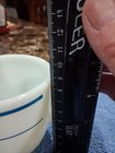 Pyrex Tableware By Corning White Milk Glass Coffee Cup/Mug Teal Blue Stripe 723 — photo 5