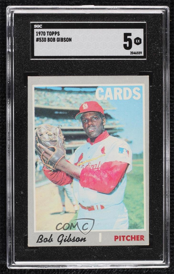 1970 Topps Bob Gibson #530 SGC 5 HOF 0sa0