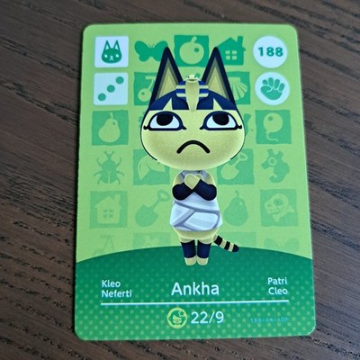 Nintendo Animal Crossing Ankha 188 amiibo Card Nintendo Switch Wii U 3DS