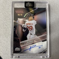 2026 Topps Chrome Black KRISTIAN CAMPBELL Purple Refractor Auto 10/10 Red Sox