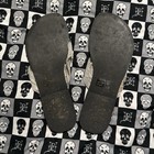 Y2K Vintage Yellow Box Silver Metallic Ablaze Sandals — photo 2