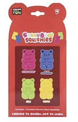 Gummy Bear Scented Squishies Squishy NEW 4 Pack Sealed!! Crazy Fun RMS