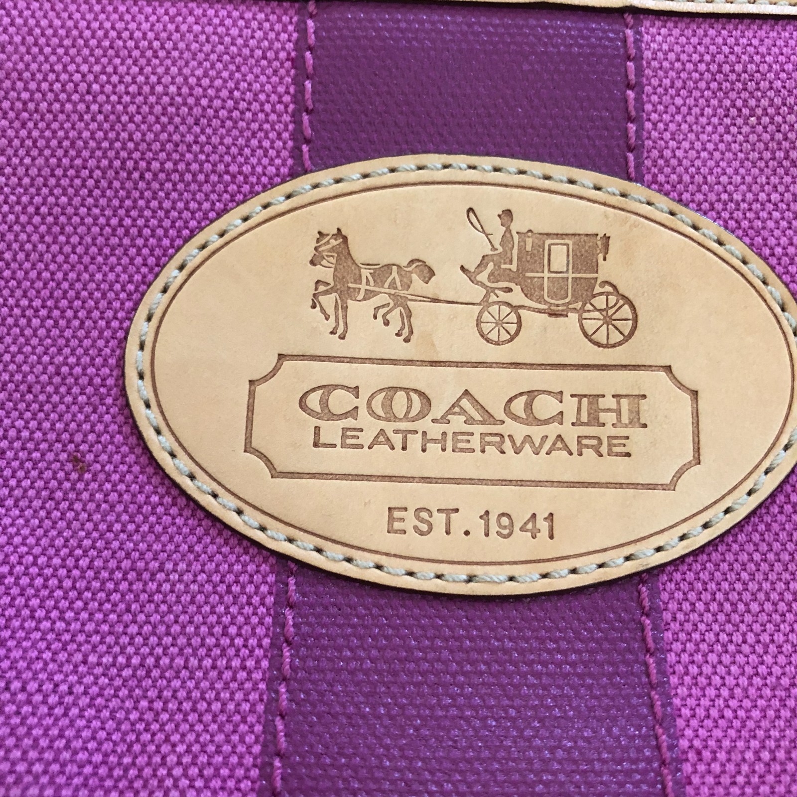 Coach Hamptons Archive 10th Anniversary Vachetta Wristlet Wallet Coin Purse Pink image 4