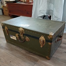 WW2  Military Foot Locker Trunk   , Army Sgt.