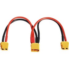 XMSJSIY XT60 Y Splitter Male to 2 Female Adapter 1 2 Female, Default