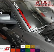 Mustang Ford Performance Side Windshield Sticker Vinyl Graphics Decal Mustang Ford Performance Side Windshield Sticker Vinyl Graphics Decal